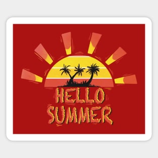 Hello summer happy last day of school teacher student Sticker